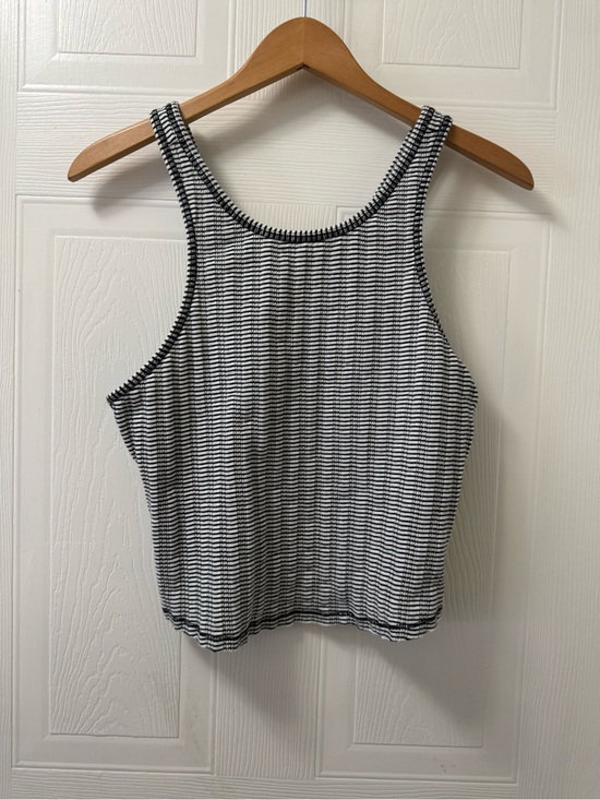 We The Free Tops - We The Free Black and White Striped Tank Top